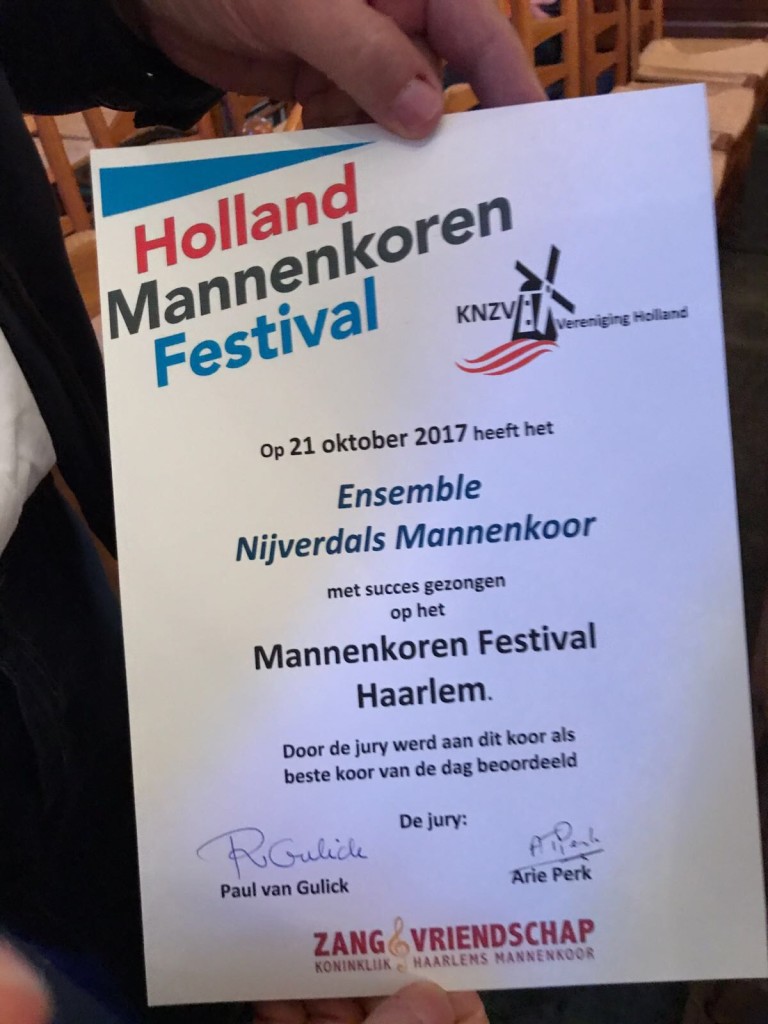 Ensemble wint mannenkoren festival Haarlem